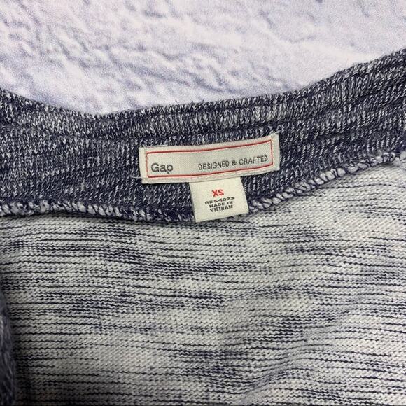 Gap Zip Up Moto Jacket in Heathered Blue - Picture 6 of 9